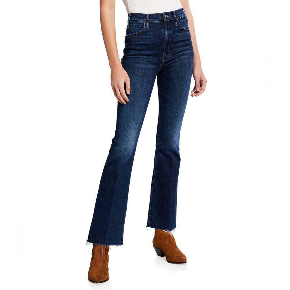 MOTHER Denim the Hustler Ankle Fray Jeans